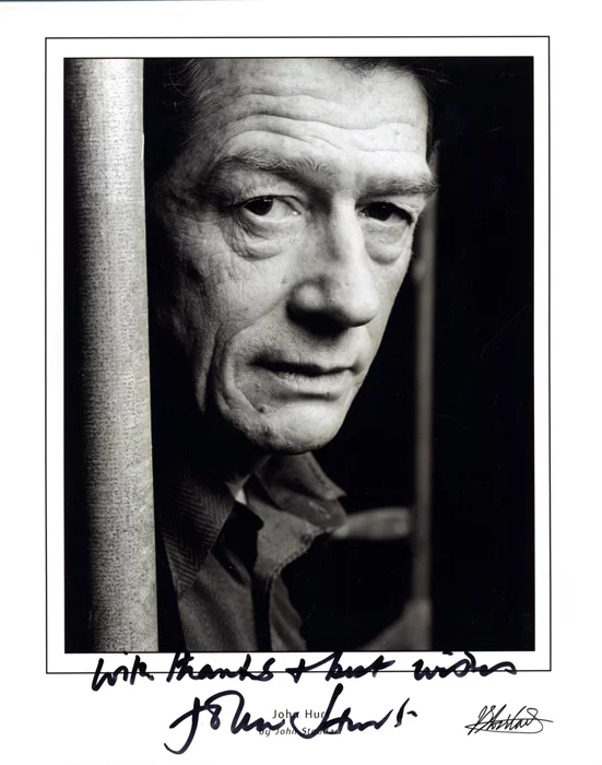 John Hurt autograph