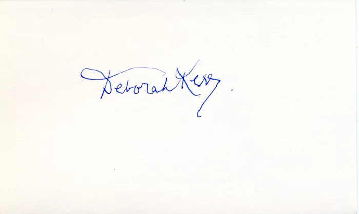 Deborah Kerr autograph
