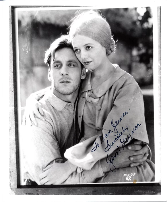 Janet Gaynor autograph