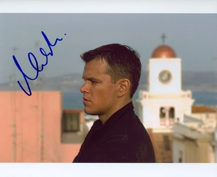 Matt Damon autograph