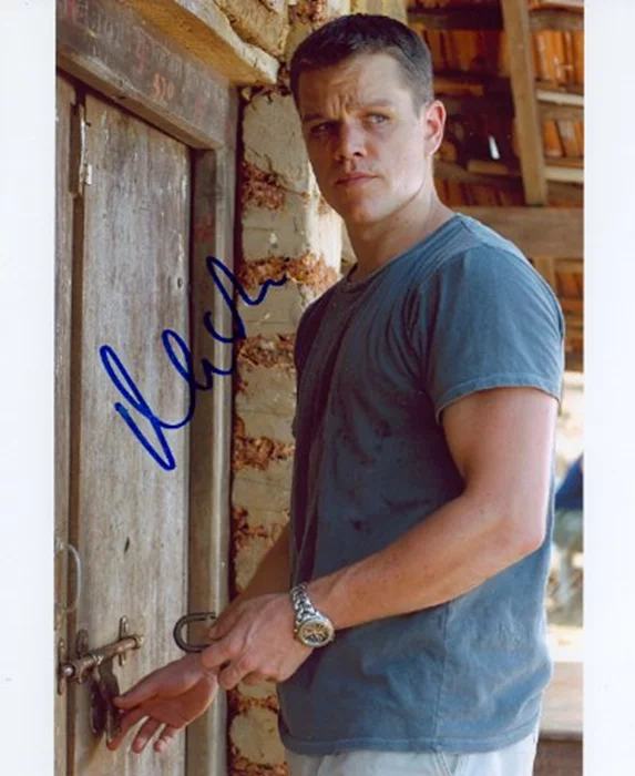 Matt Damon autograph