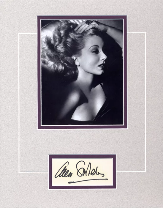 Ann Sothern autograph