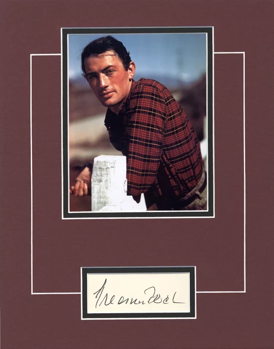 Gregory Peck autograph