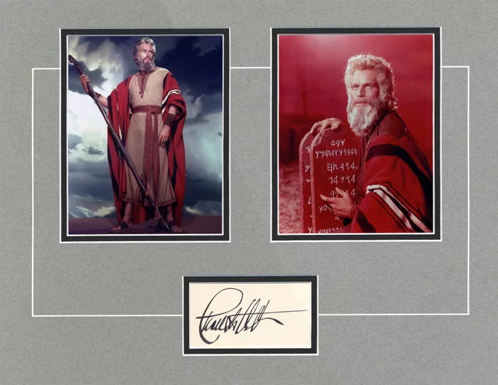 Charlton Heston autograph