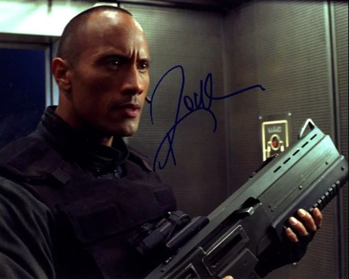 The Rock autograph