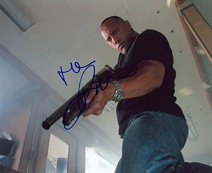The Rock autograph