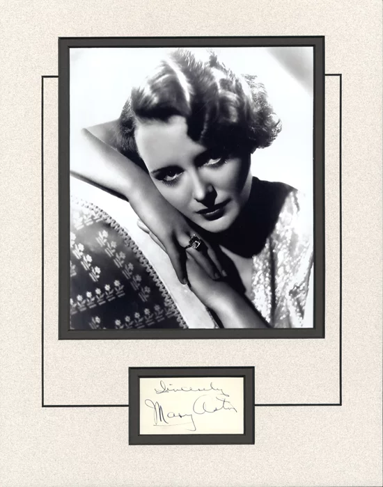 Mary Astor autograph