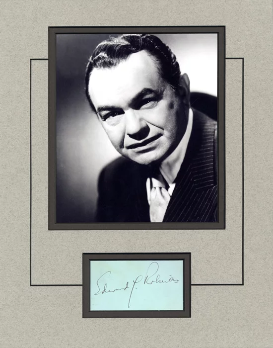 Edward G. Robinson autograph