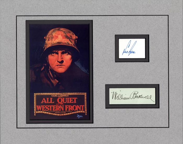 All Quiet on the Western Front autograph
