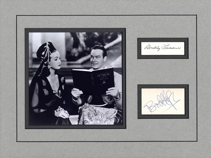 Bob Hope and Dorothy Lamour autograph