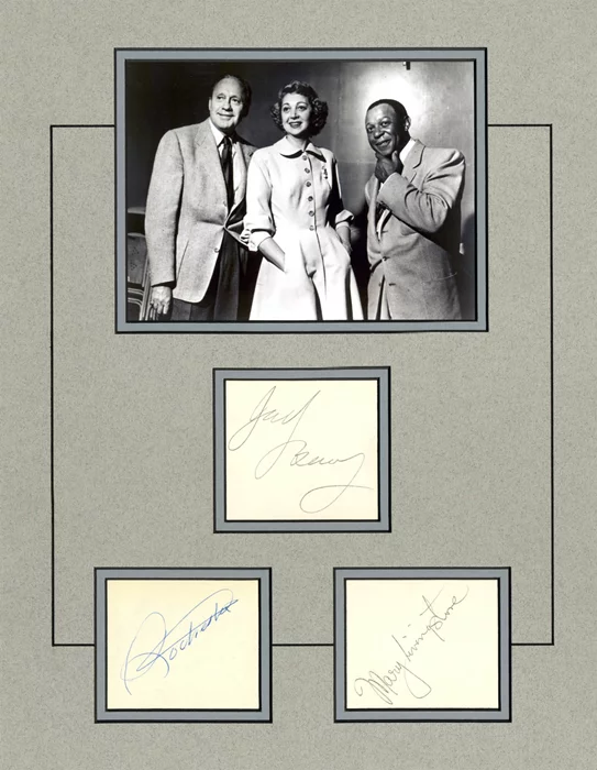 The Jack Benny Show autograph