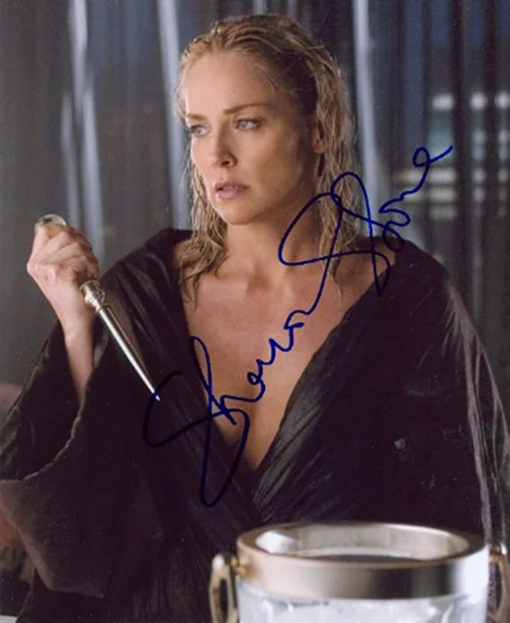 Sharon Stone autograph