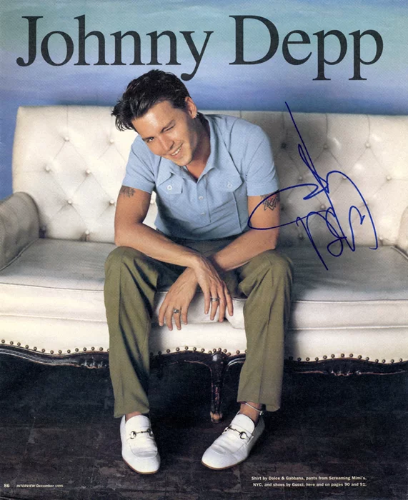 Johnny Depp autograph
