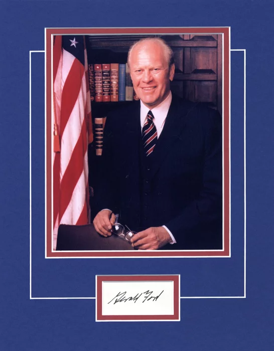 Gerald Ford autograph