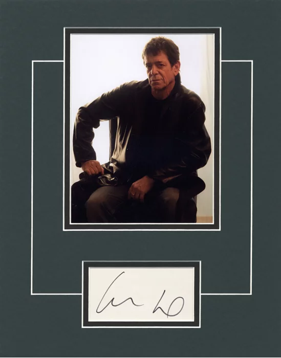 Lou Reed autograph