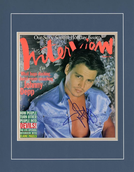 Johnny Depp autograph