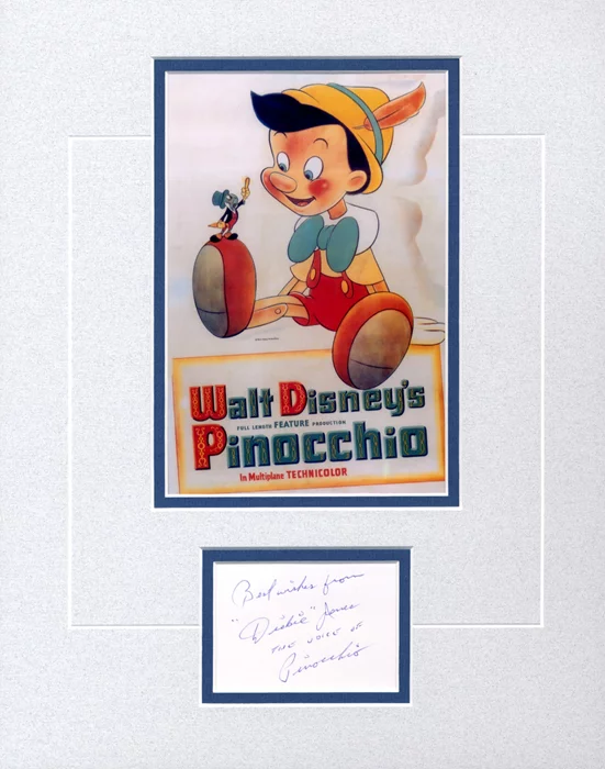 Pinocchio autograph