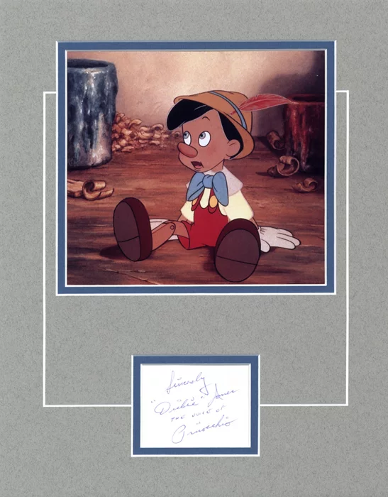 Pinocchio autograph