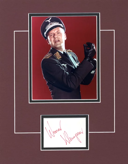 Werner Klemperer autograph