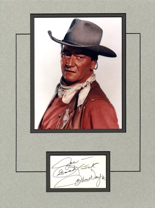 John Wayne autograph