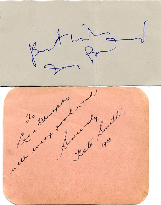 God Bless America autograph