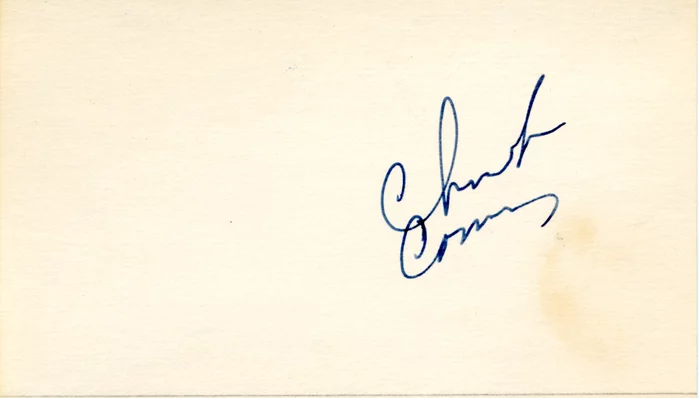 Chuck Connors autograph