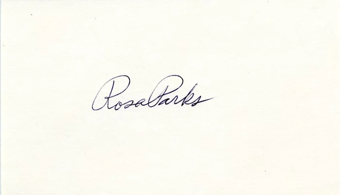 Rosa Parks autograph