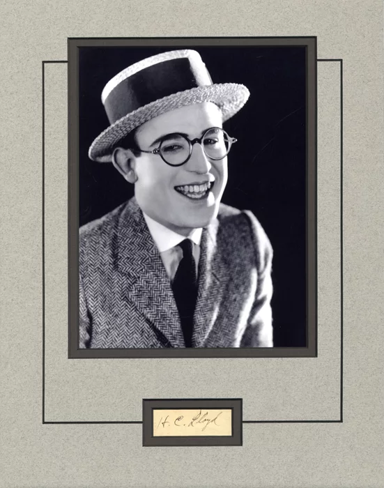 Harold Lloyd autograph