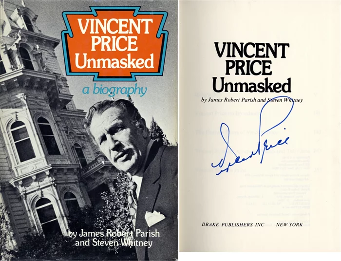 Vincent Price autograph