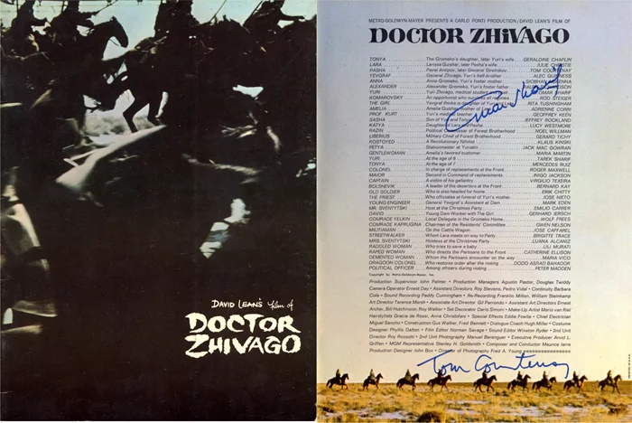 Doctor Zhivago autograph