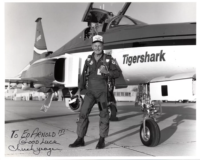 Chuck Yeager autograph