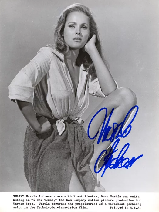 Ursula Andress autograph