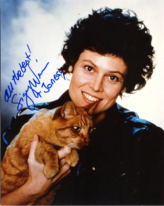Sigourney Weaver autograph