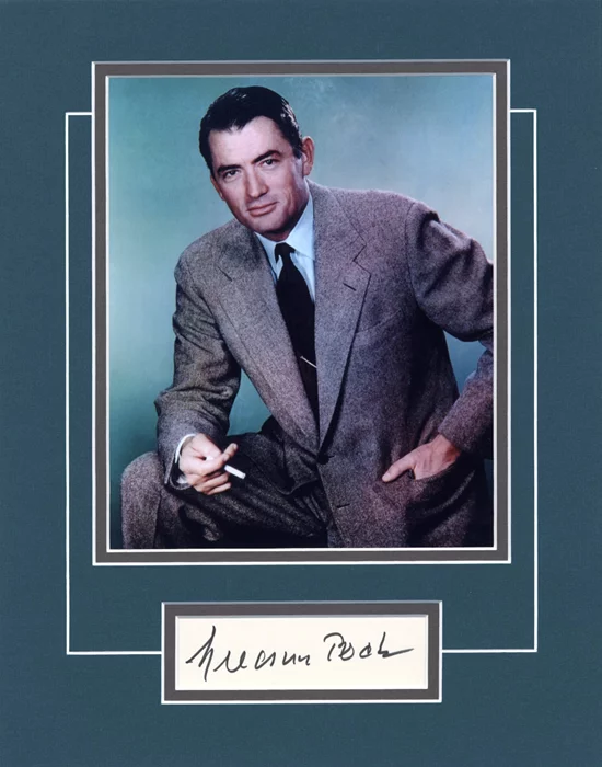 Gregory Peck autograph