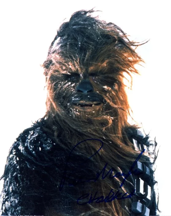 Peter Mayhew autograph