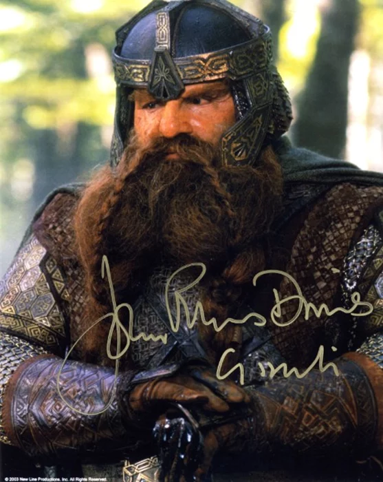 John Rhys-Davies autograph