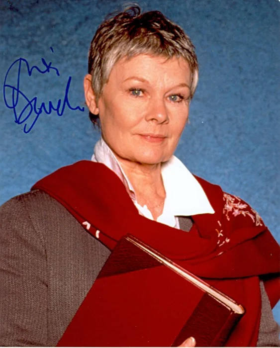 Judi Dench autograph
