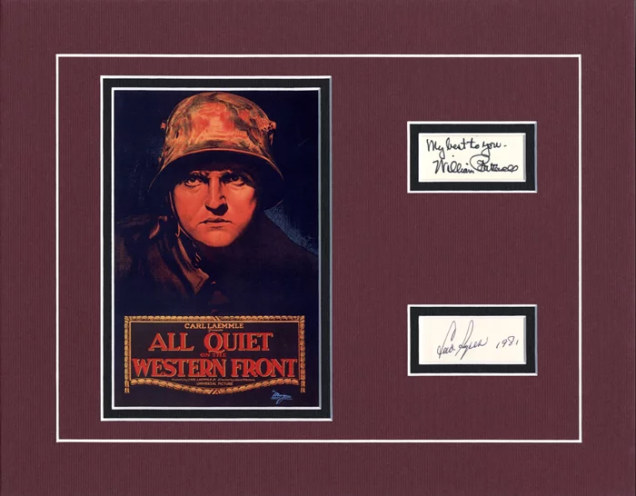 All Quiet on the Western Front autograph