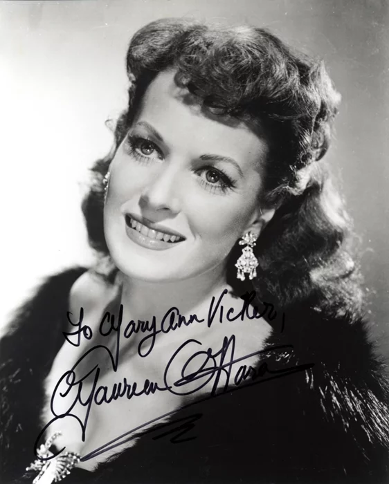 Maureen O'Hara autograph