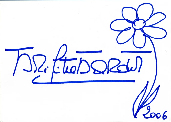 Brigitte Bardot autograph