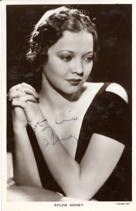 Sylvia Sidney autograph