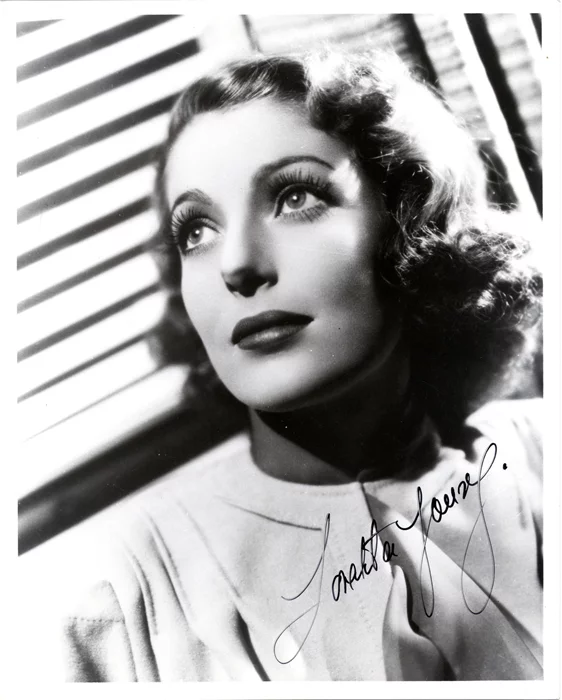 Loretta Young autograph