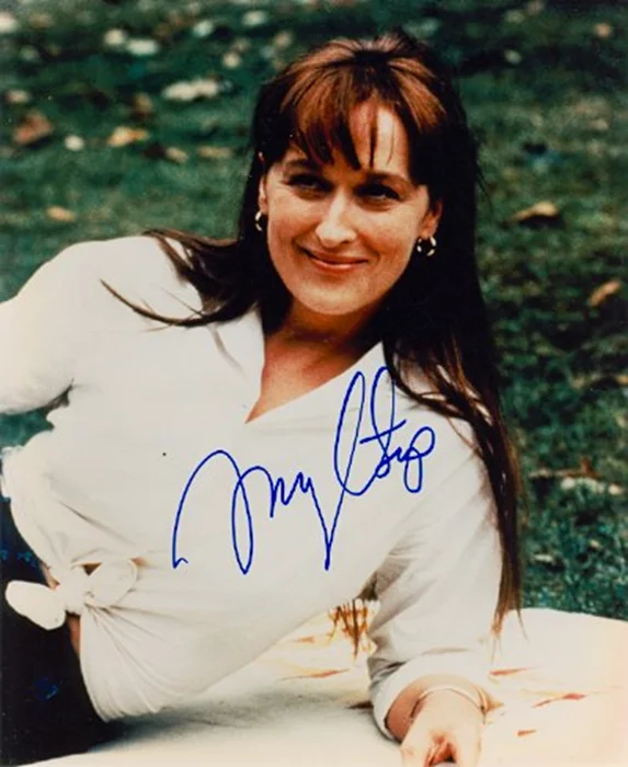 Meryl Streep autograph