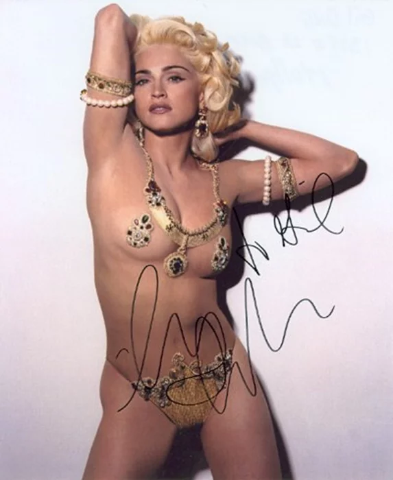 Madonna autograph