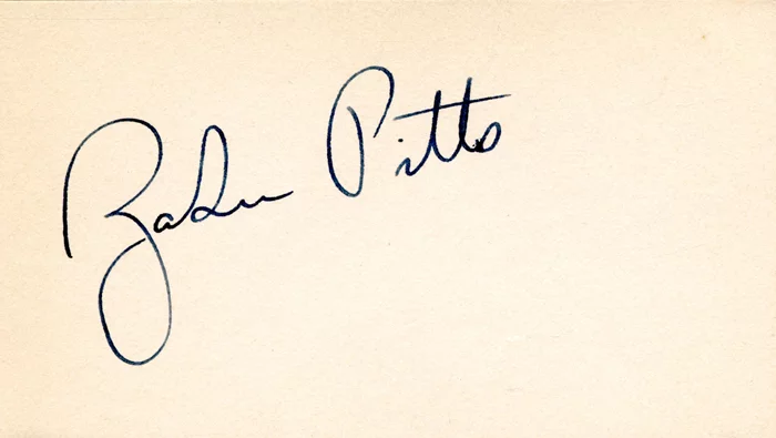Zasu Pitts autograph
