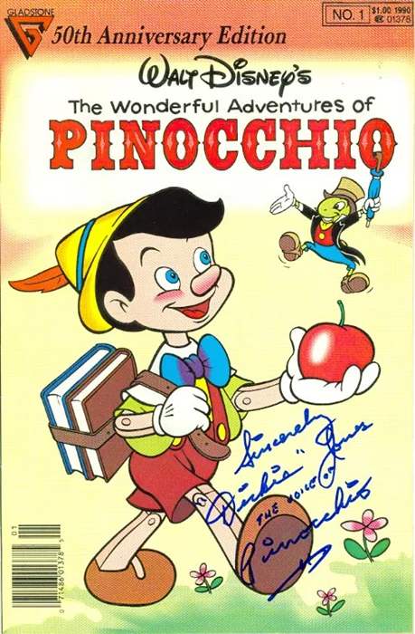 Pinocchio autograph