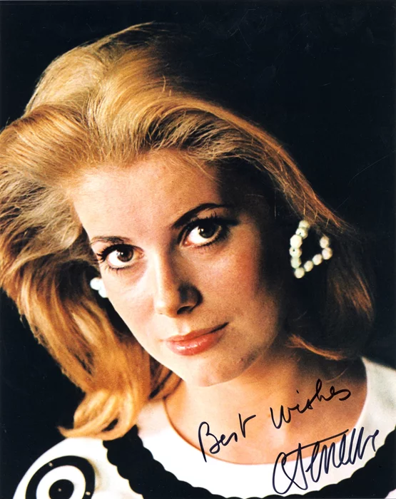 Catherine Deneuve autograph