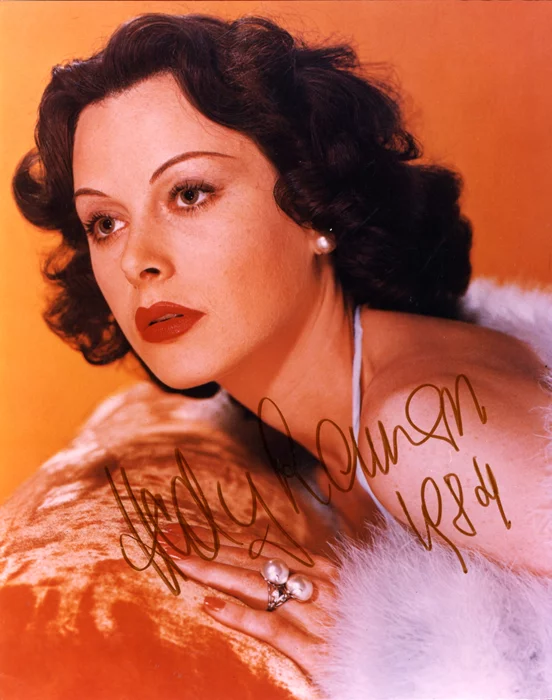Hedy LaMarr autograph