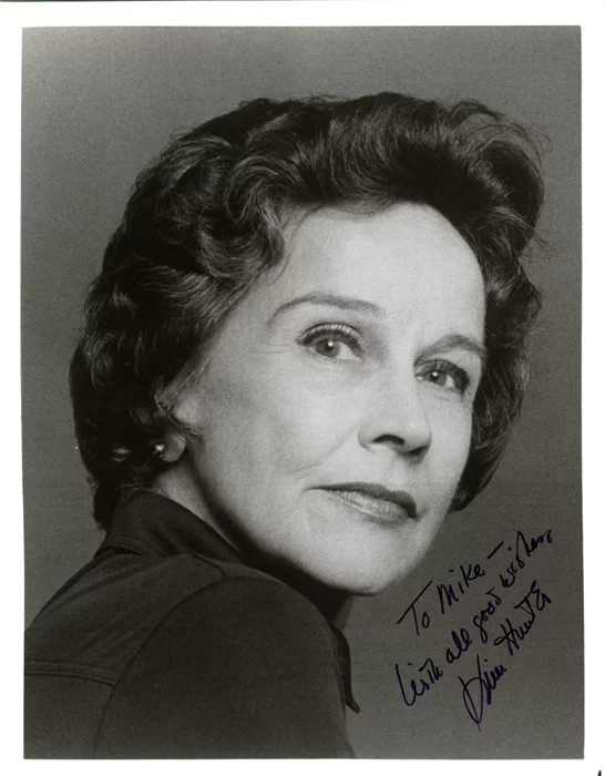 Kim Hunter autograph