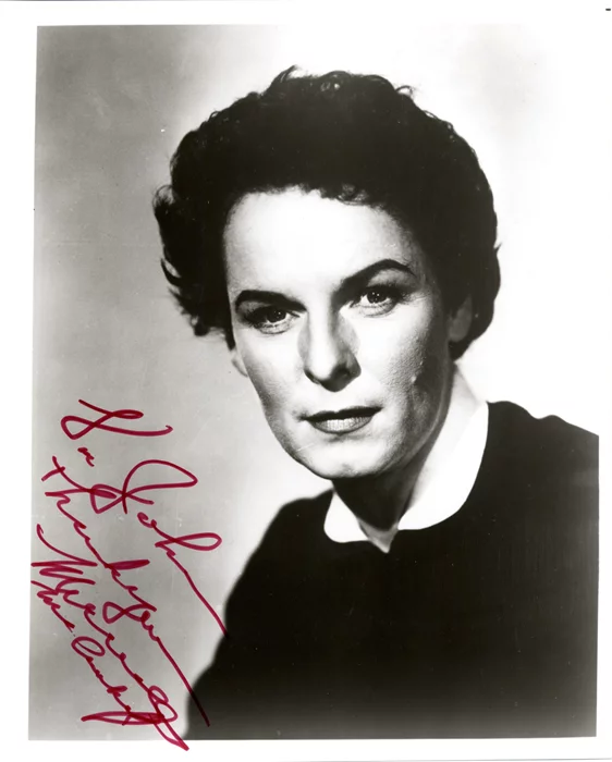 Mercedes McCambridge autograph